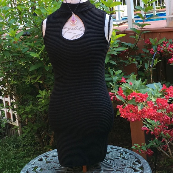 Love Culture Dresses & Skirts - LOVE CULTURE BLACK BODYCON PEEPHOLE DRESS 🦋